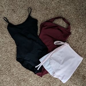 Capezio Leotards and Wrap Skirt Set
